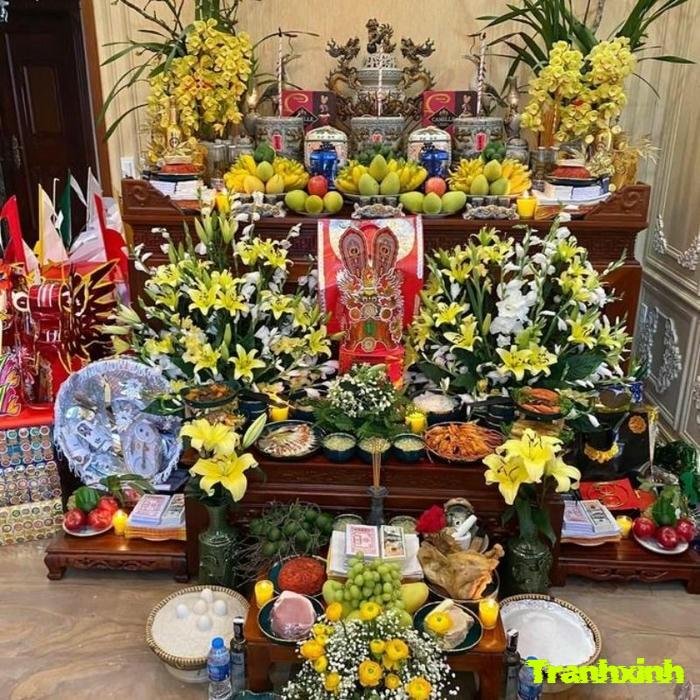 trang trí bàn thờ đẹp nhất