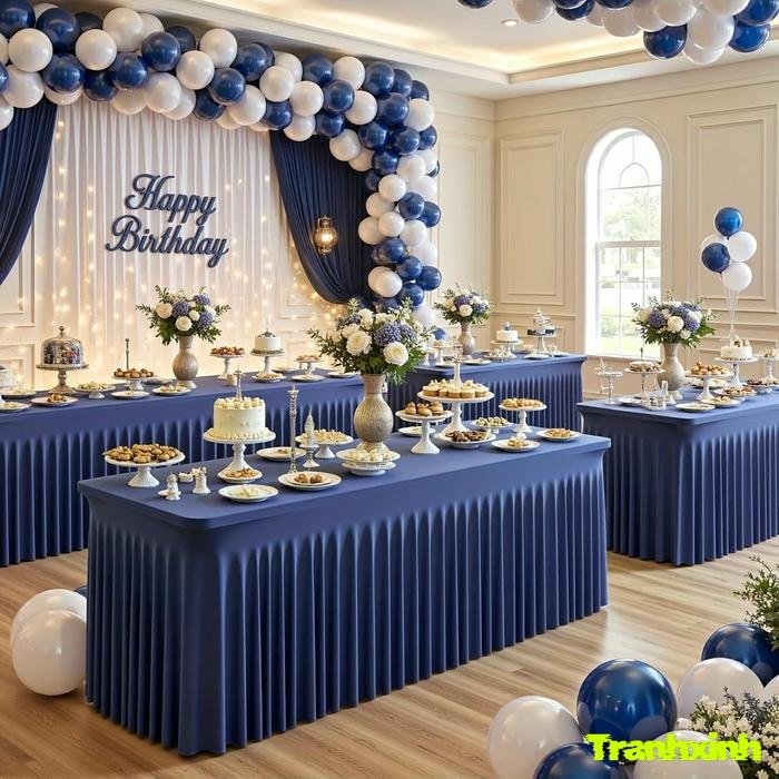 trang trí bàn tiệc cho bé gái