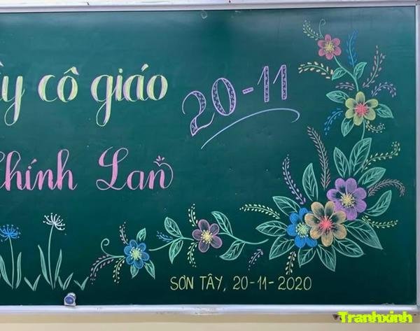 trang trí bảng đen 20 11