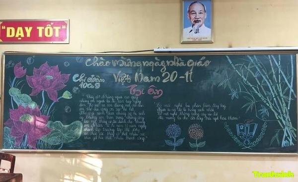 trang trí bảng lớp 20 11