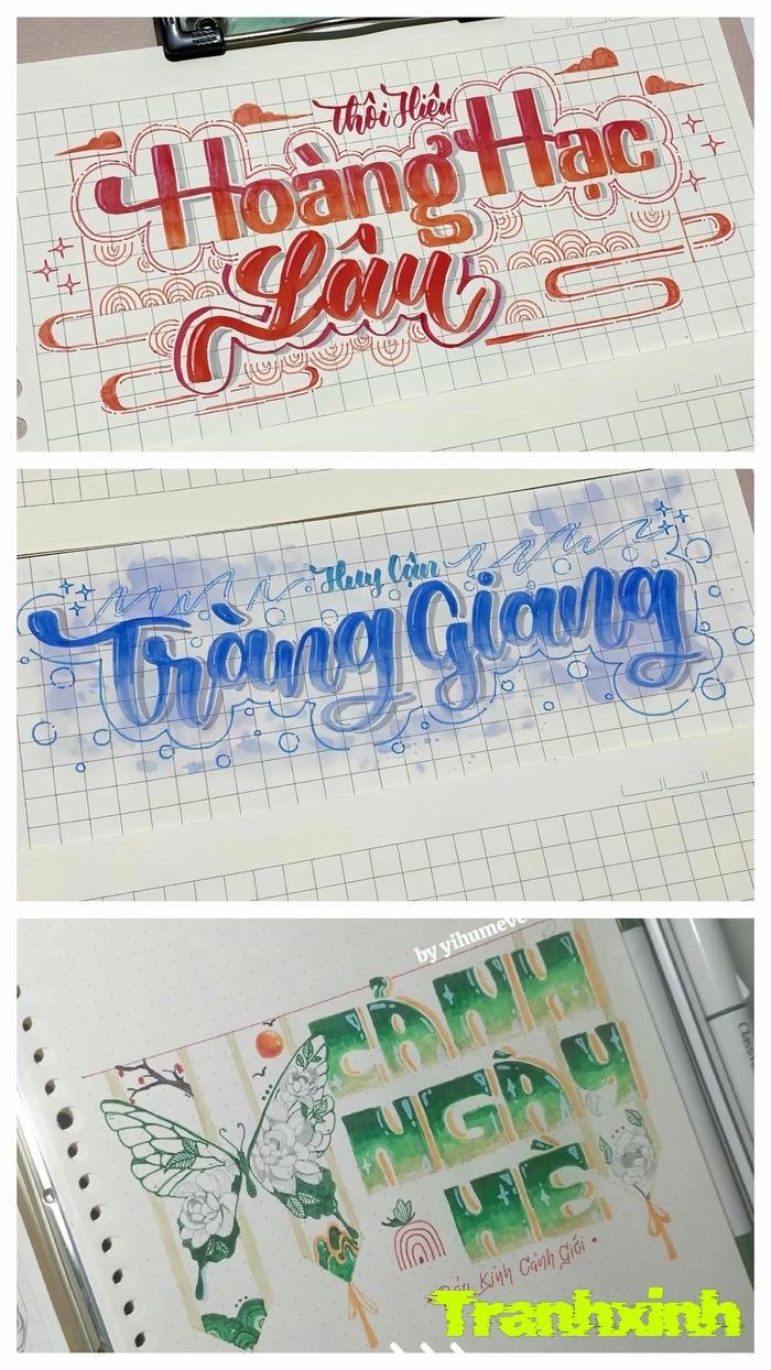 trang trí bảng tên dễ làm