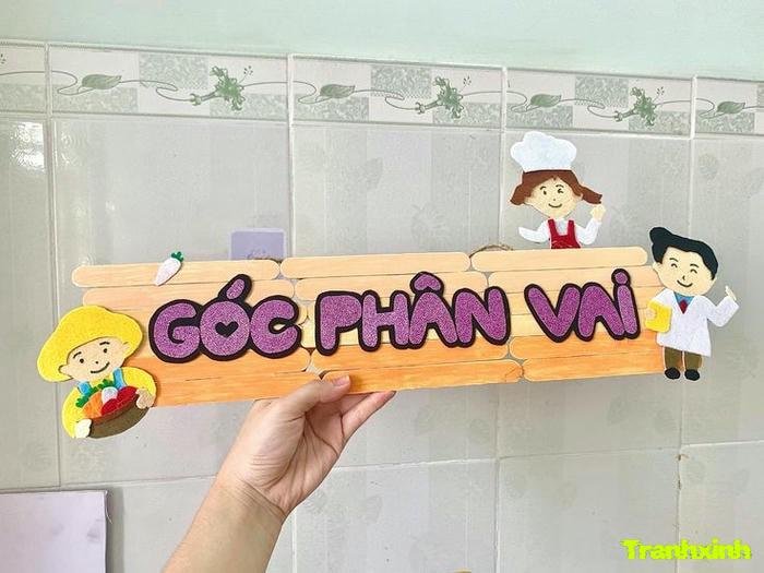 trang trí bảng tên đơn giản mà đẹp