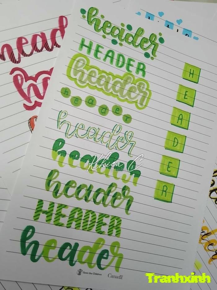 trang trí bảng tên