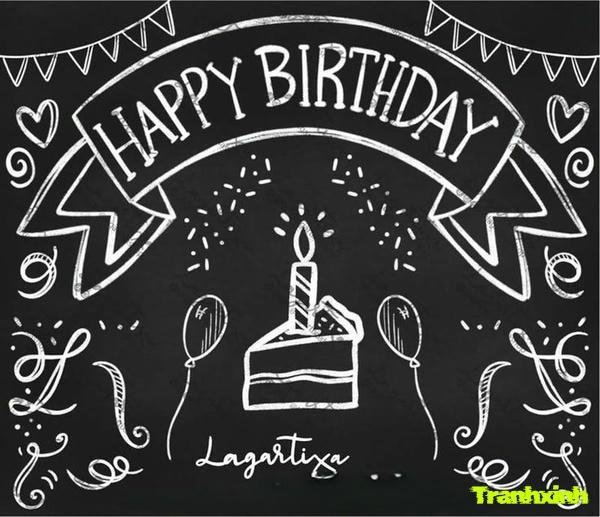 trang trí bảng xinh nhật phấn