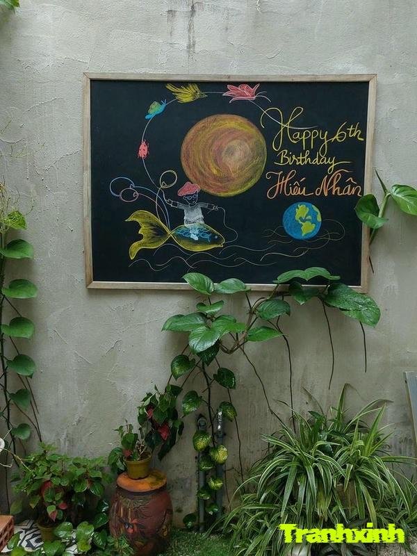 trang trí bảng xinh nhật thiên nhiên