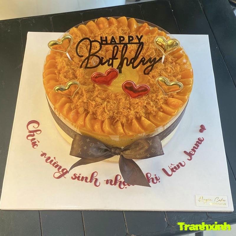 trang trí bánh bông lan trứng muối chuyên nghiệp