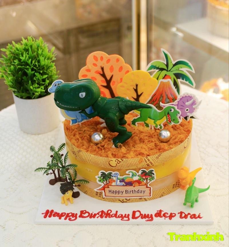 trang trí bánh bông lan trứng muối dễ thương