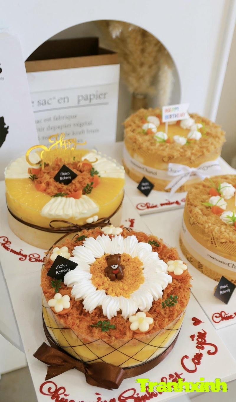 trang trí bánh bông lan trứng muối handmade