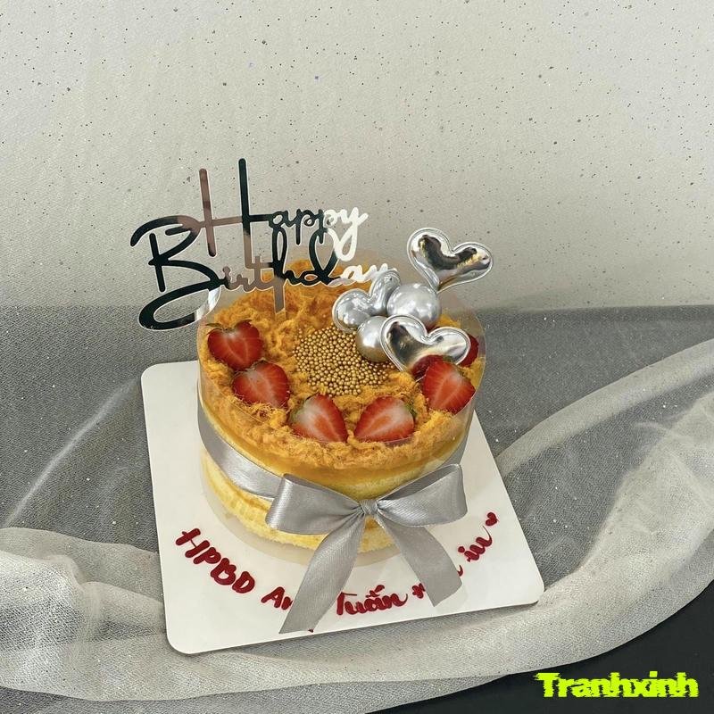 trang trí bánh bông lan trứng muối truyền thống