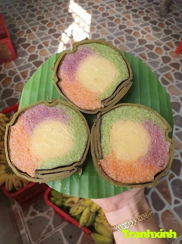 trang trí bánh chưng màu sắc