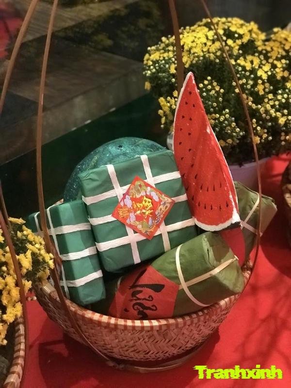 trang trí bánh chưng việt nam