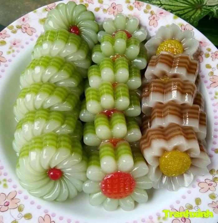 trang trí bánh dân gian bằng khuôn