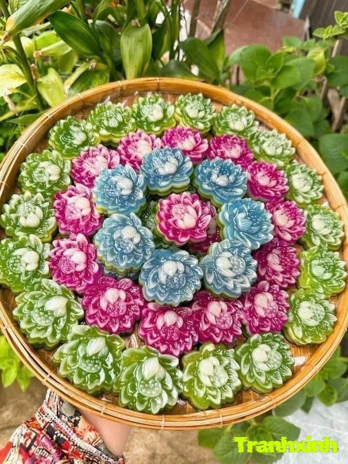 trang trí bánh dân gian độc đáo
