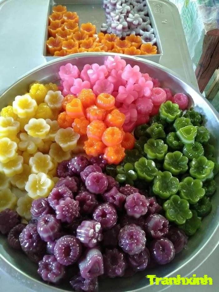 trang trí bánh dân gian quê hương