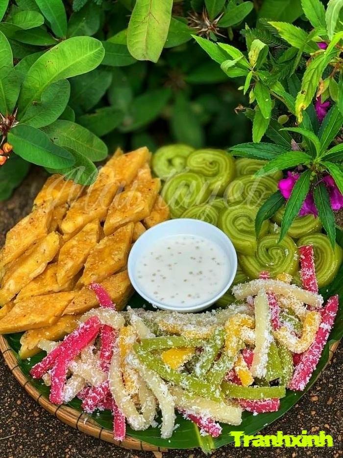 trang trí bánh dân gian truyền thống