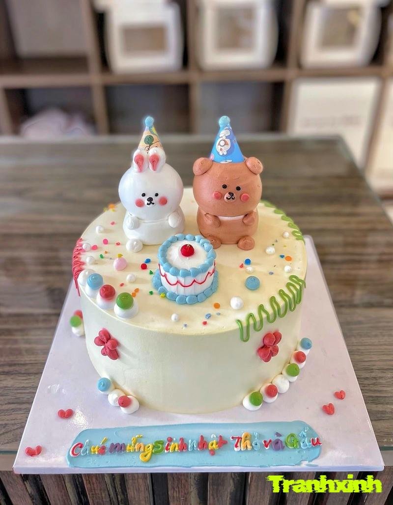 trang trí bánh kem ngộ nghĩnh