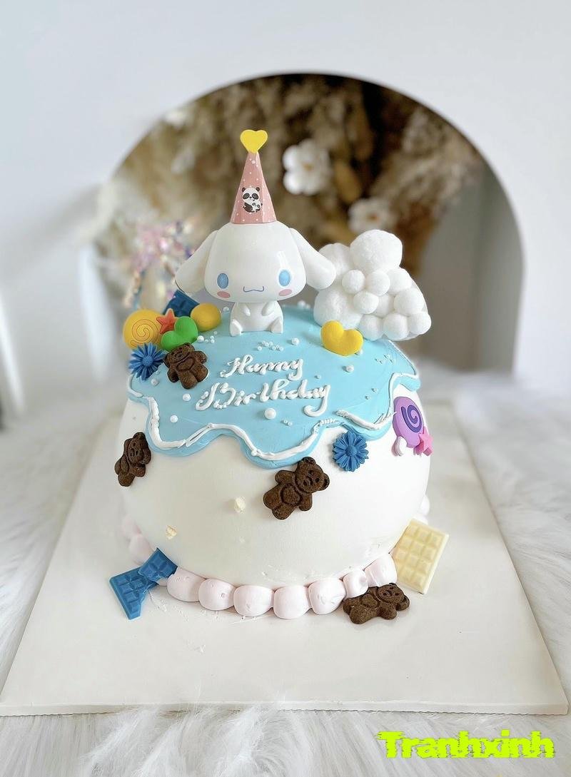 trang trí bánh kem với màu