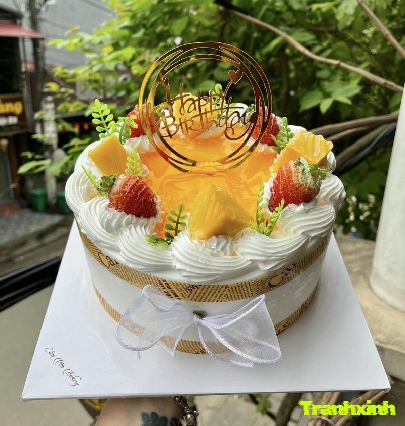 trang trí bánh mousse chanh dây chuyên nghiệp