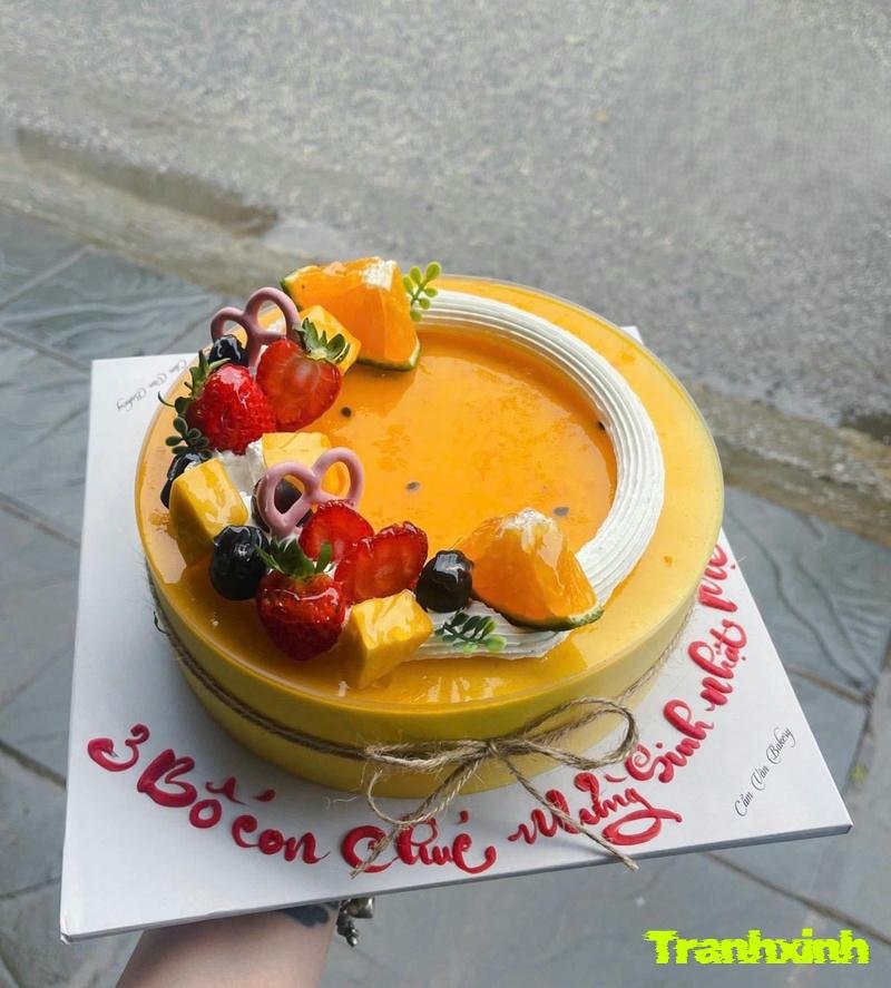 trang trí bánh mousse chanh dây đẹp nhất