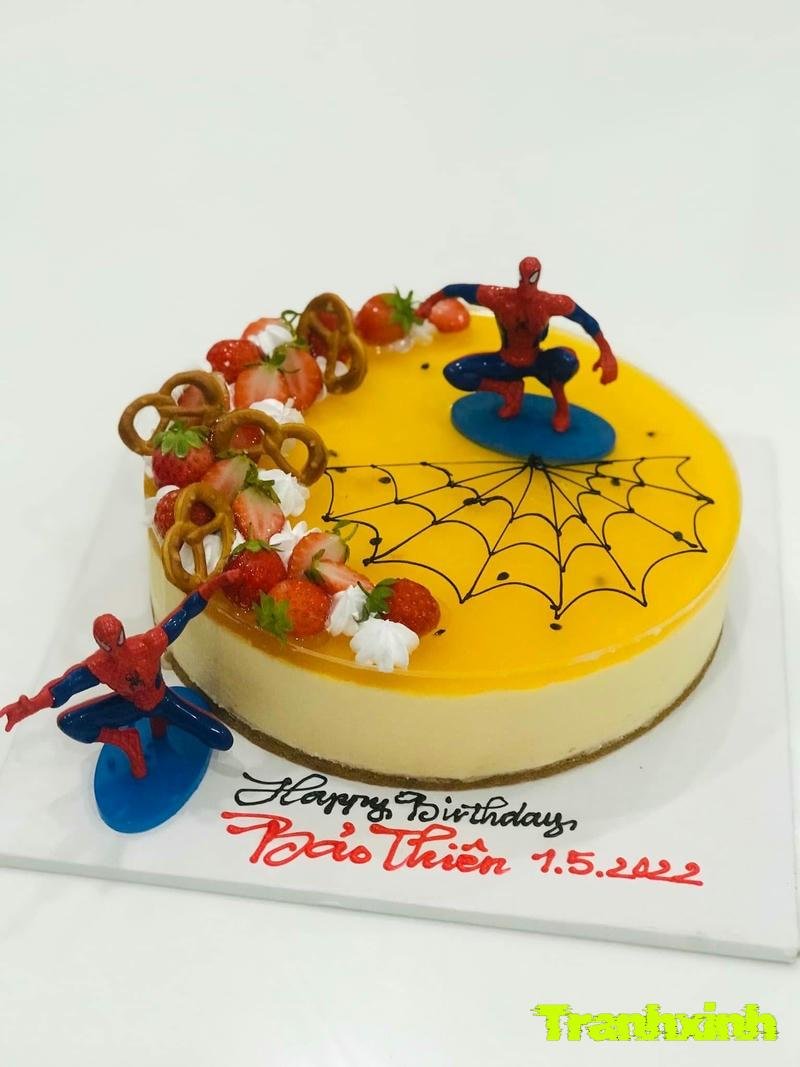 trang trí bánh mousse chanh dây