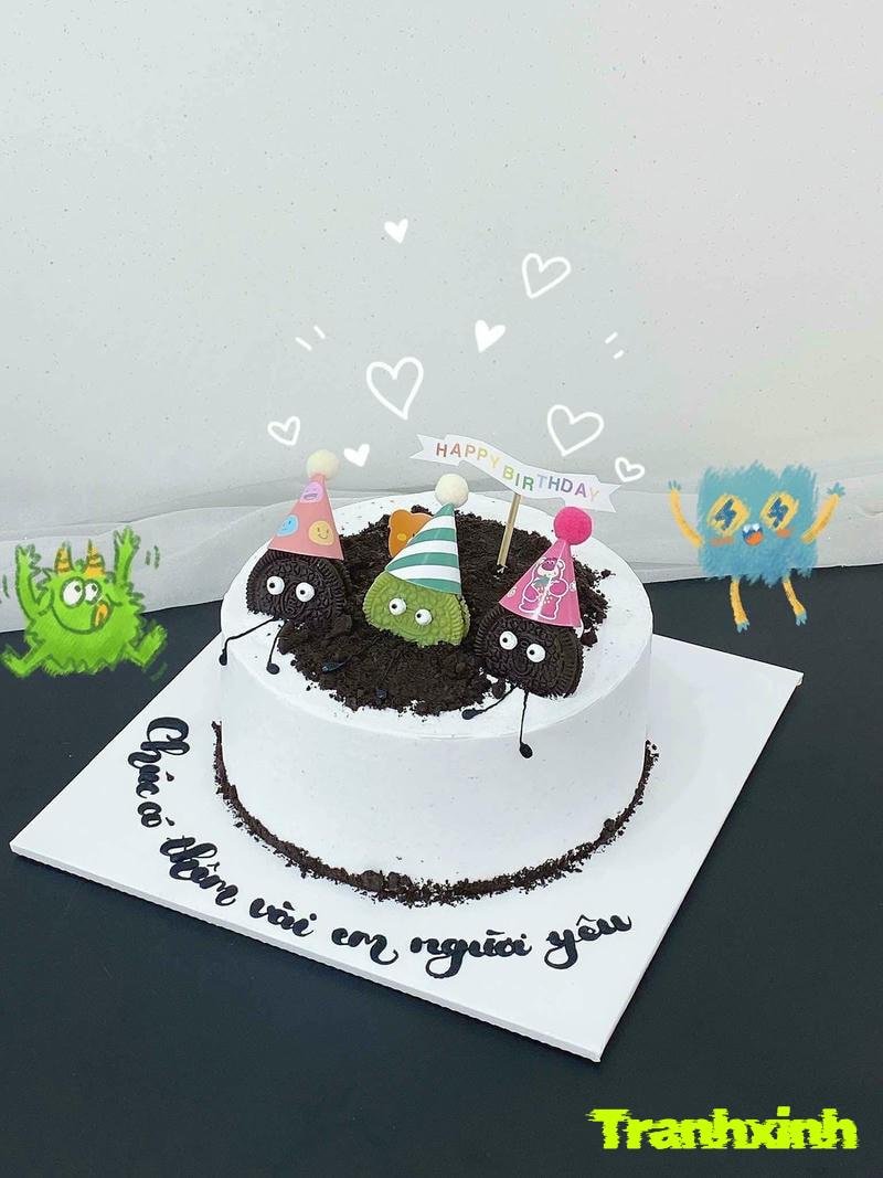 trang trí bánh sinh nhật bằng socola