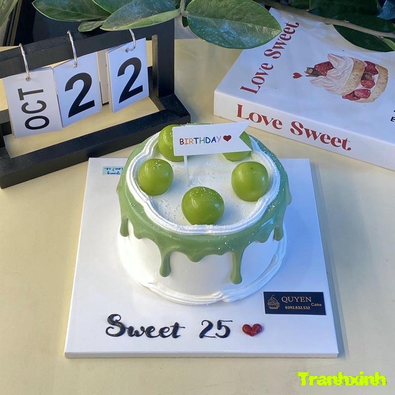 trang trí bánh sinh nhật với kem bơ