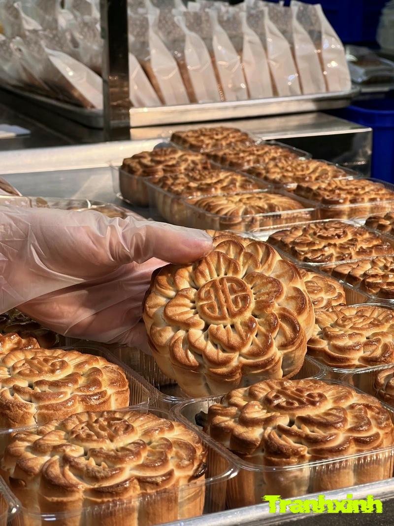 trang trí bánh trung thu bằng khuôn gỗ