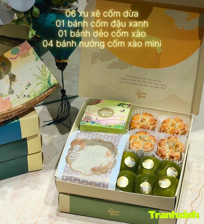 trang trí bánh trung thu bằng khuôn