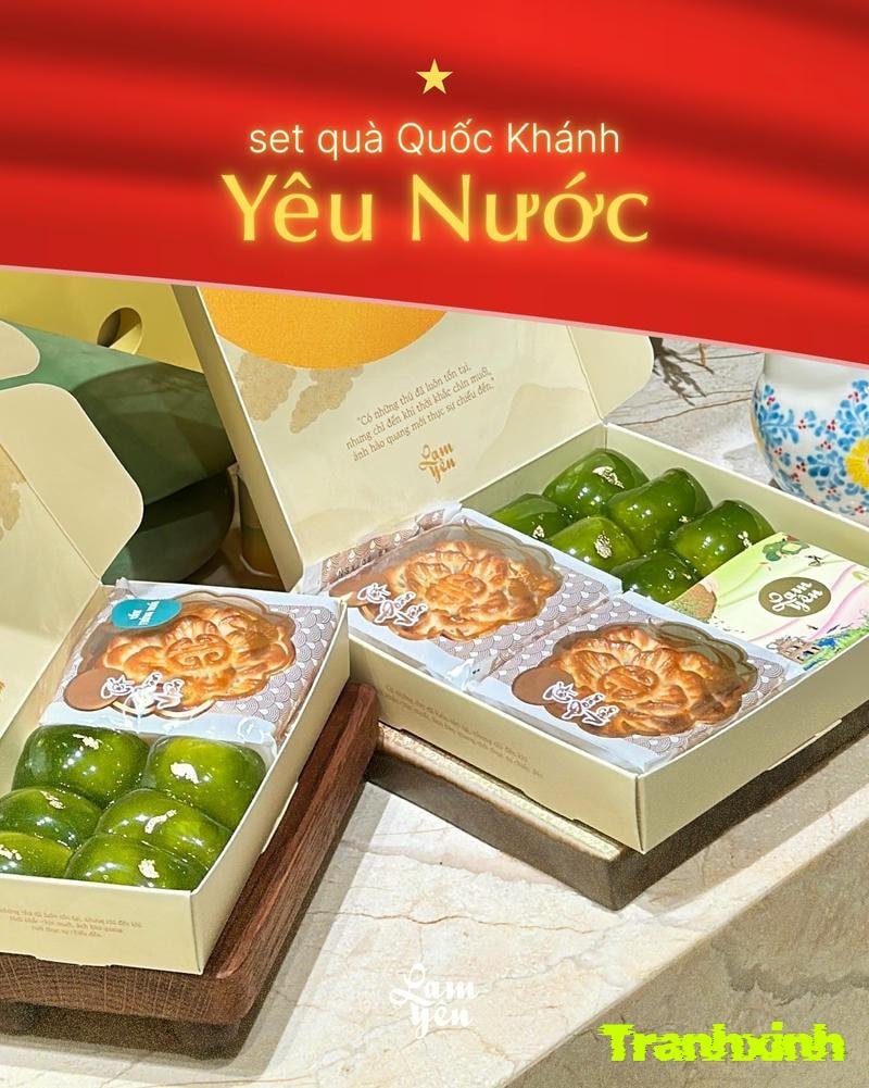 trang trí bánh trung thu đơn giản