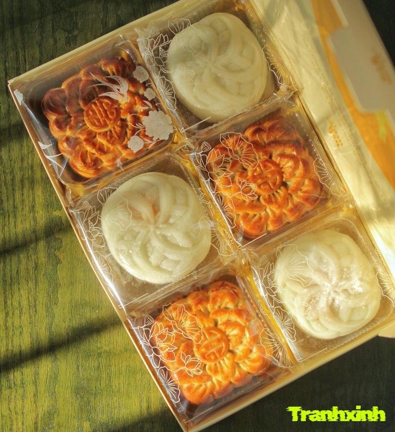 trang trí bánh trung thu màu sắc