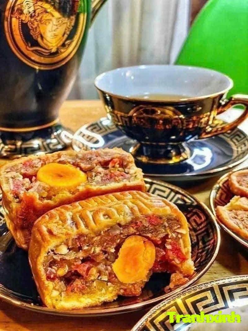 trang trí bánh trung thu nhân thập cẩm