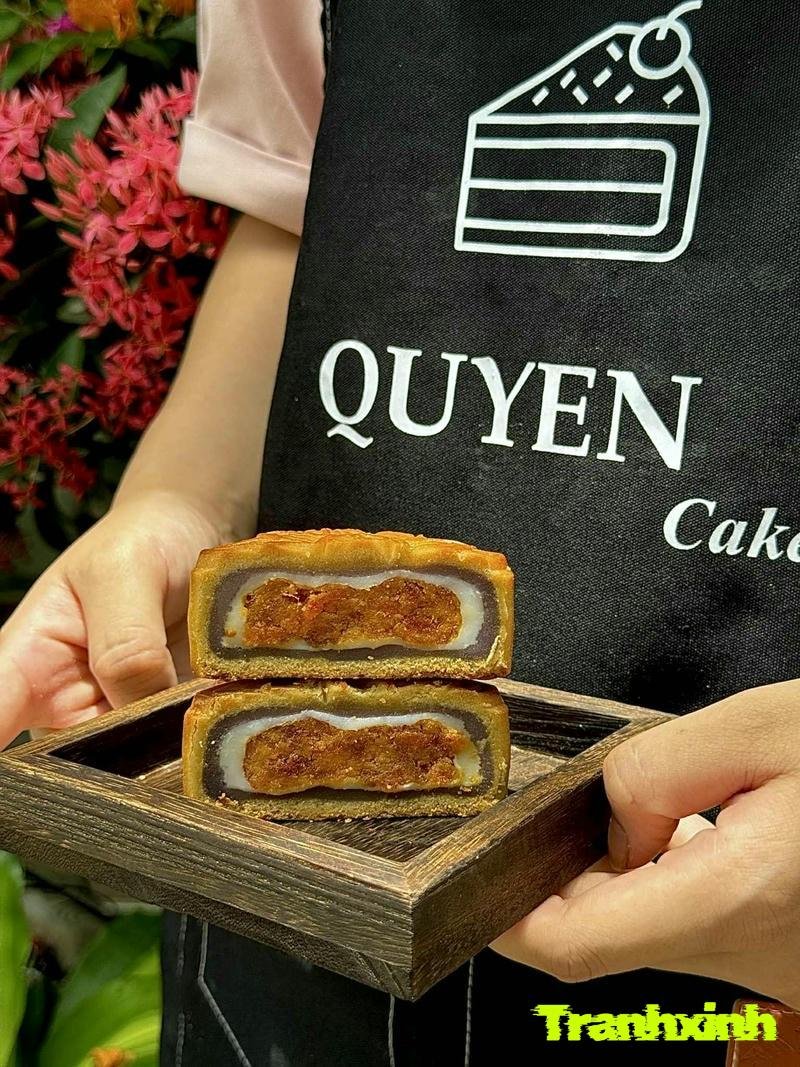 trang trí bánh trung thu với họa tiết