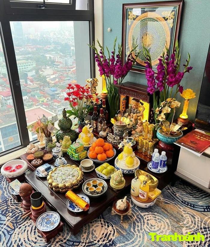 trang trí phòng thờ