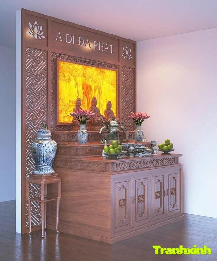 trang trí phòng thờ ngoài