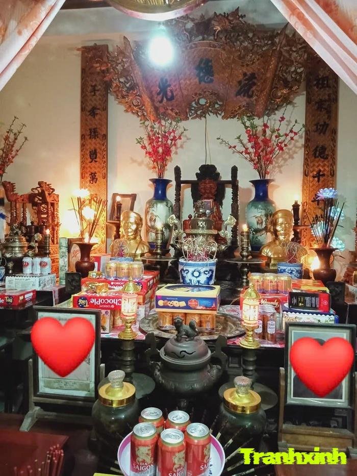 trang trí phòng thờ trong chùa