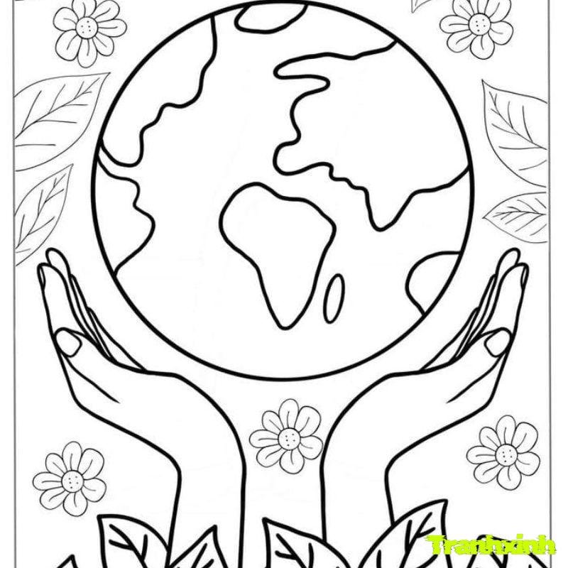 tranh bảo vệ trái đất cho bé