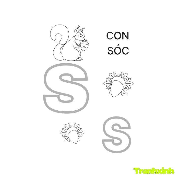 tranh tô màu 29 chữ cái tiếng việt 31