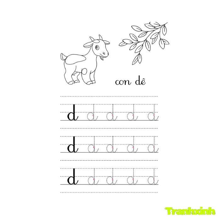 tranh tô màu 29 chữ cái tiếng việt 35