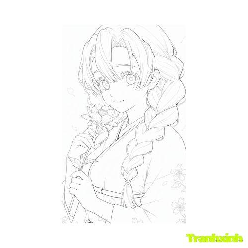 tranh tô màu anime 18