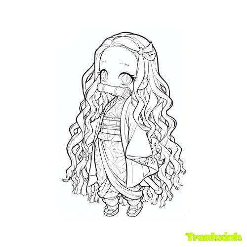 tranh tô màu anime 31