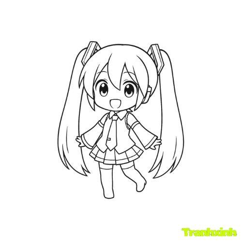 tranh tô màu anime 34