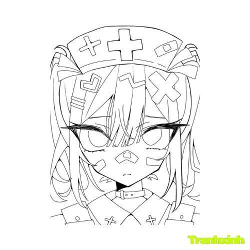 tranh tô màu anime 37