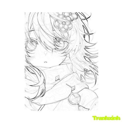 tranh tô màu anime 4