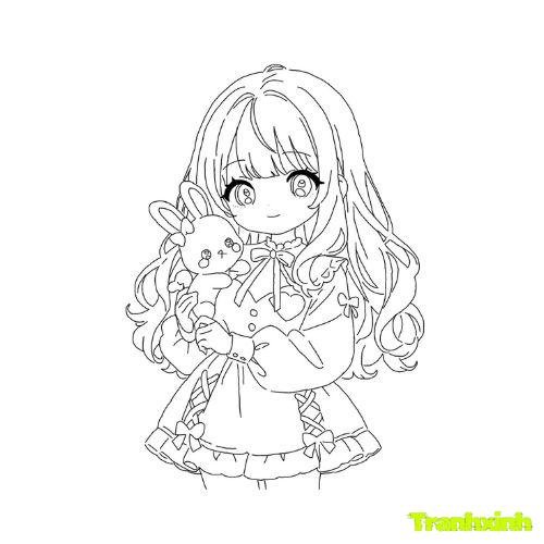 tranh tô màu anime 5