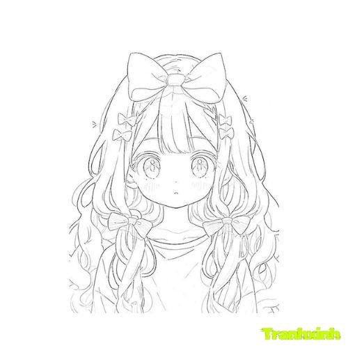 tranh tô màu anime 6