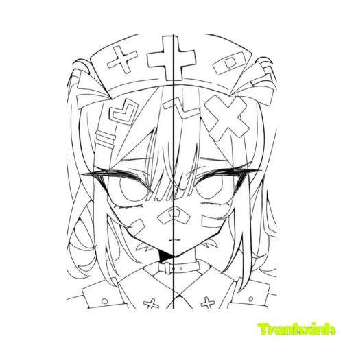 tranh tô màu anime 7