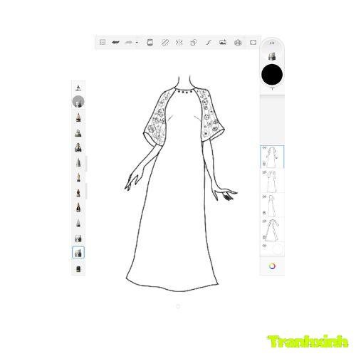 tranh tô màu áo dài việt nam 10