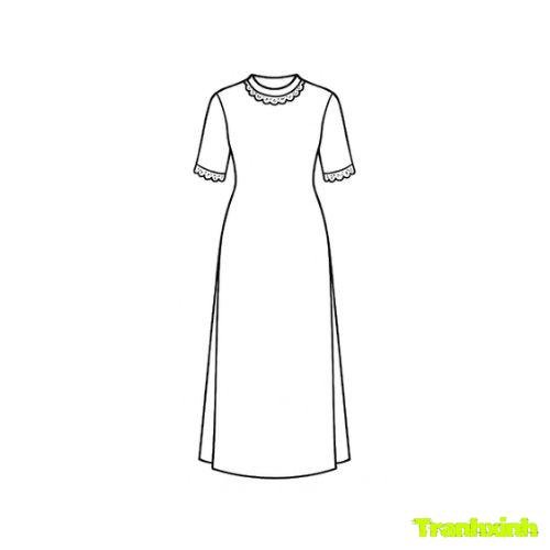 tranh tô màu áo dài việt nam 24