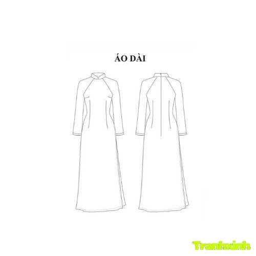 tranh tô màu áo dài việt nam 29