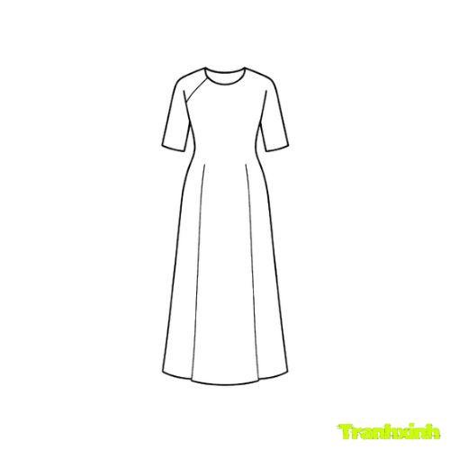 tranh tô màu áo dài việt nam 33